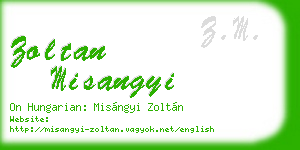 zoltan misangyi business card